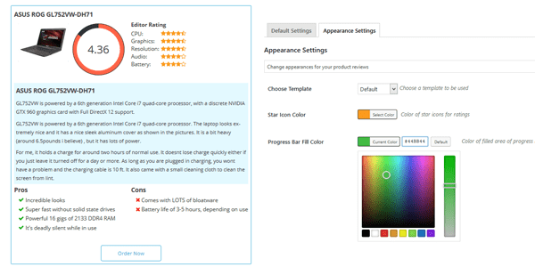 WP Amaze Review WordPress Plugin