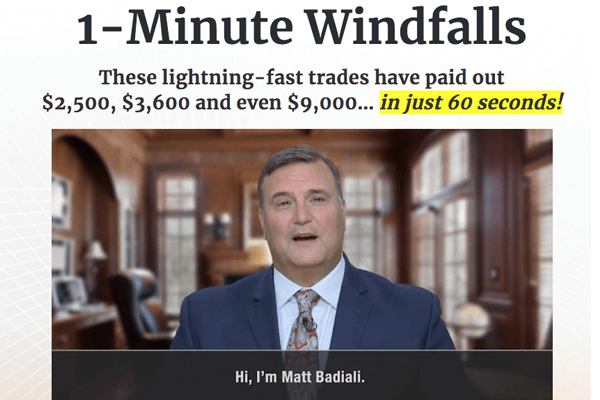 1 Minute Windfall Review