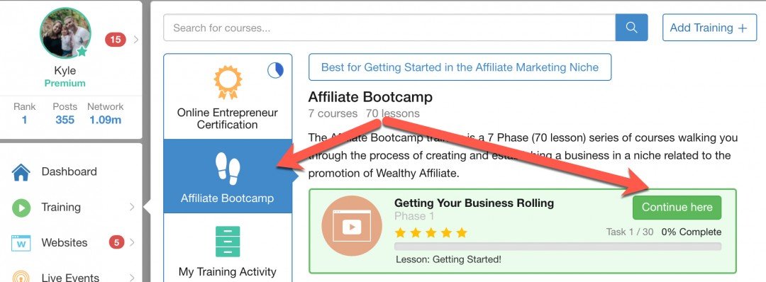 Wealthy Affiliate Bootcamp