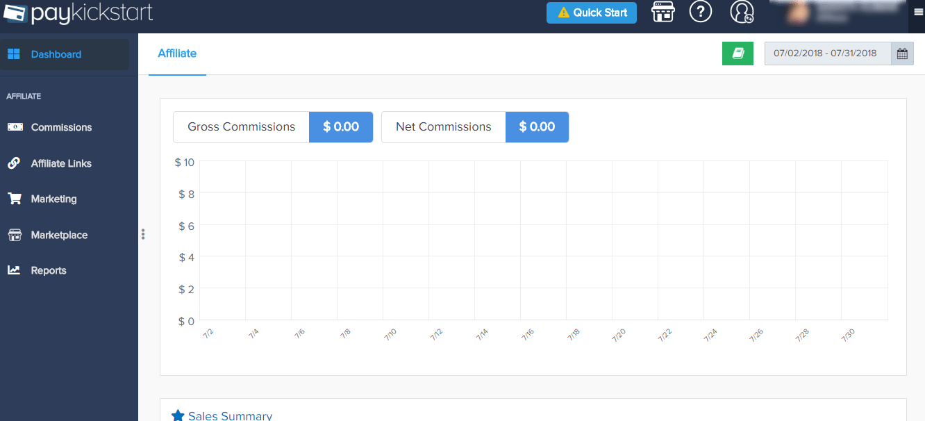 PayKickStart Dashboard