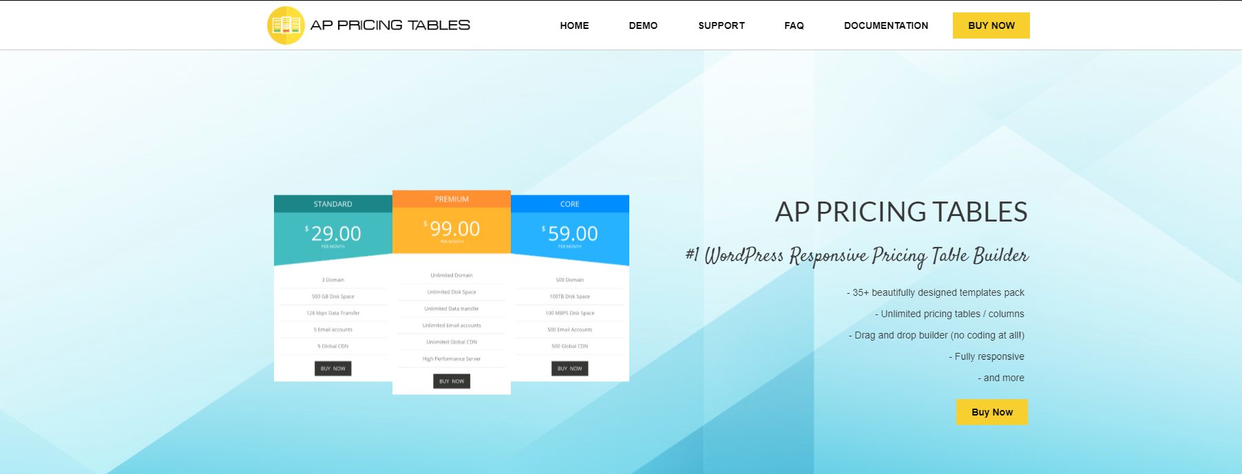 AP Pricing Tables
