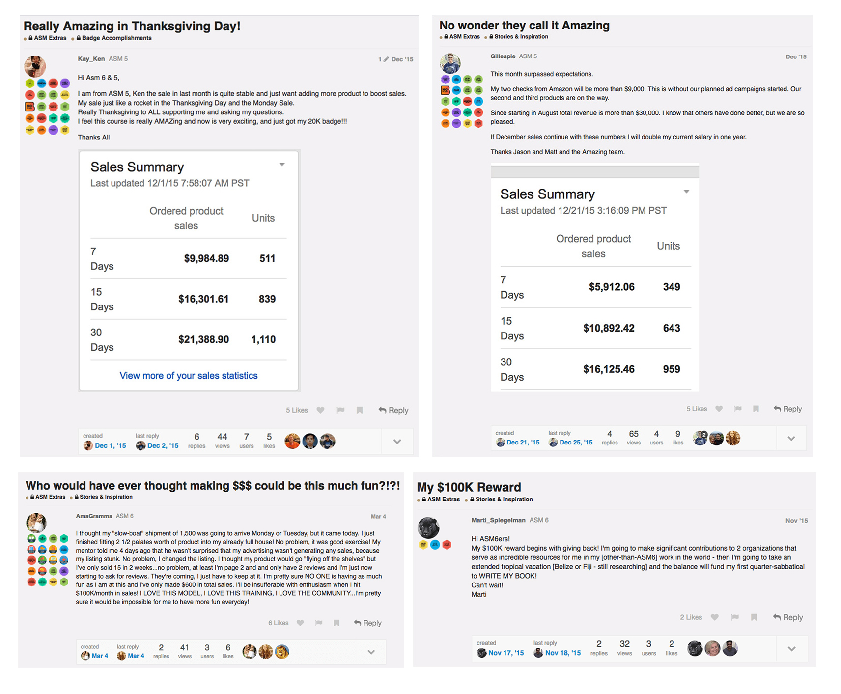 Amazing Selling Machines result