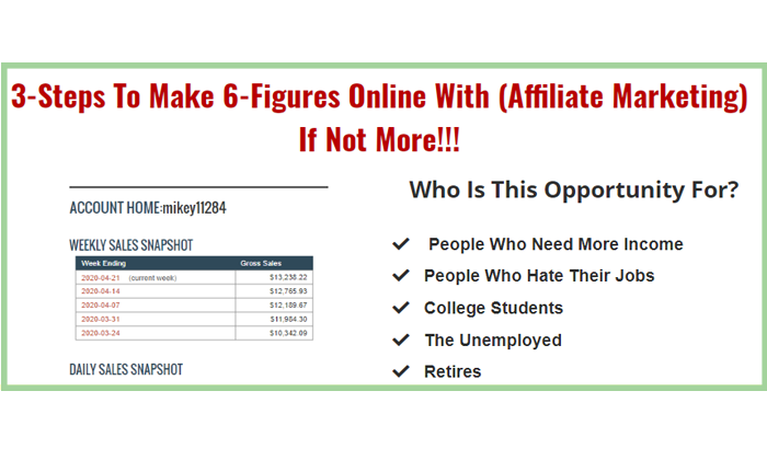 3 Step Affiliate Marketing Method review