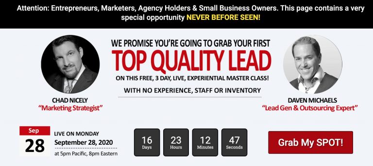 3 Day Business Masterclass Review (LCS2 Aka Lead Conversion Squared)