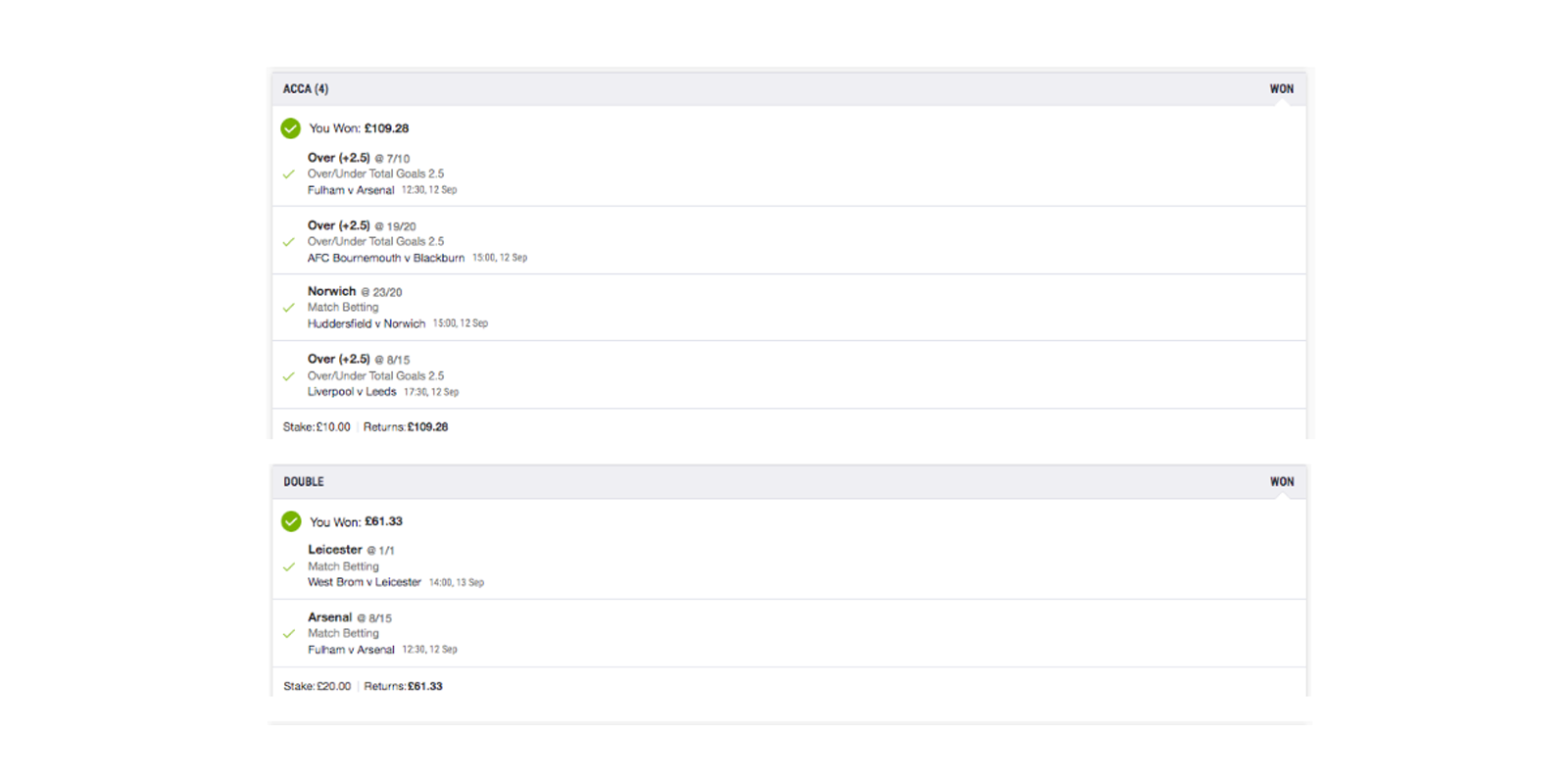 Football Supremo results