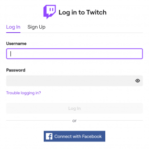 Sign up for a free account at Twitch