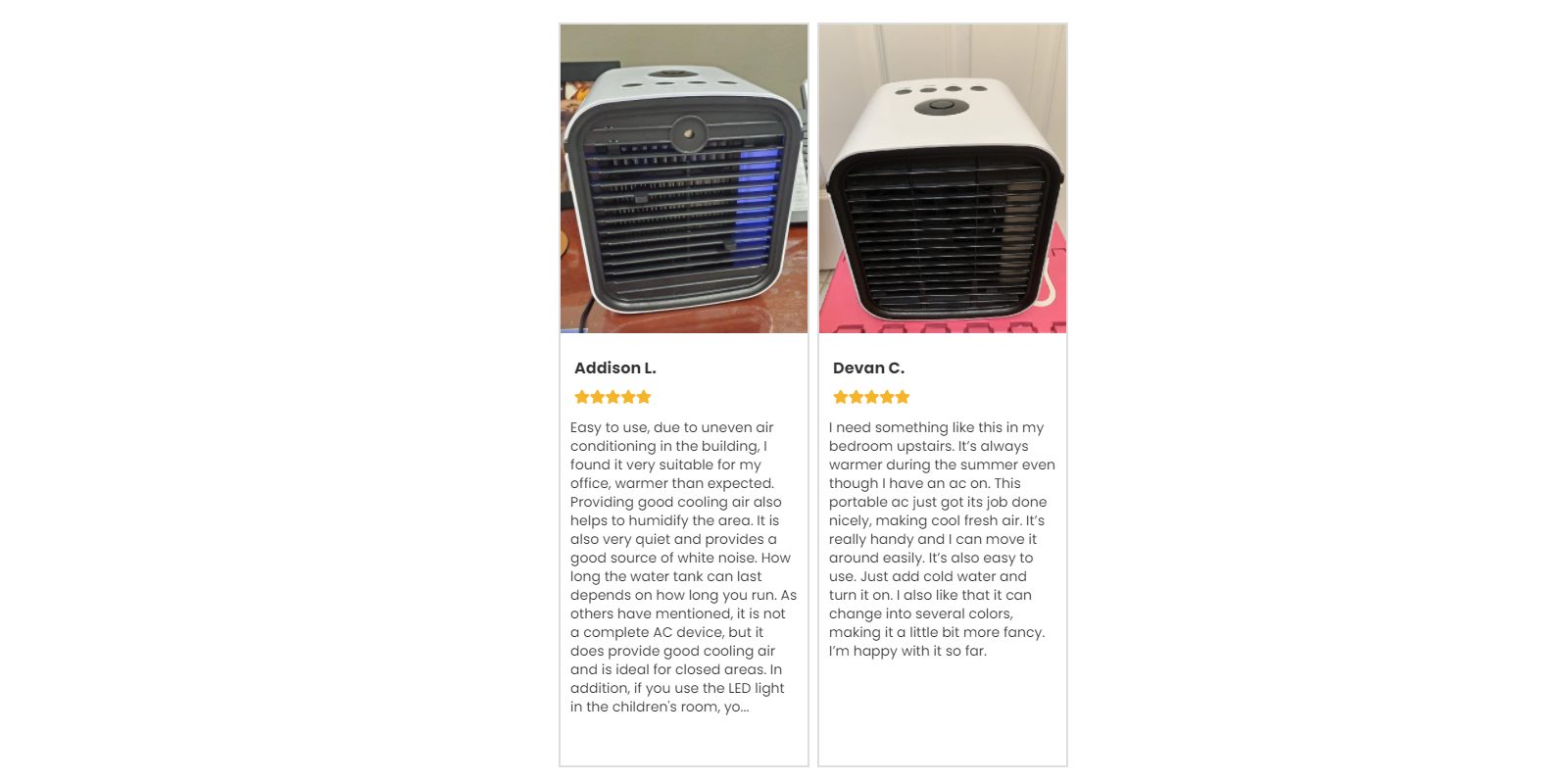 Chill AC customer Reviews