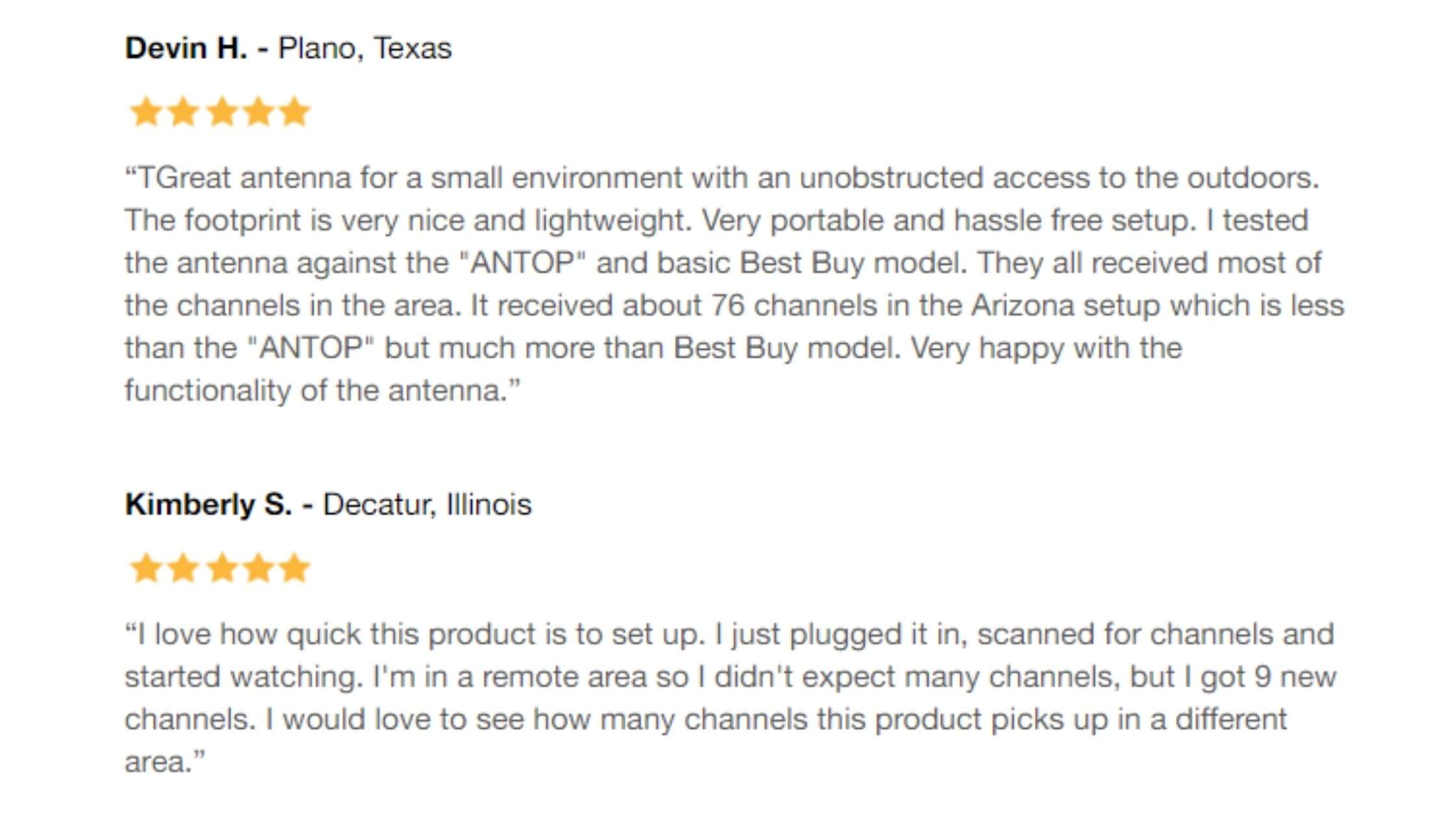 Novawave Antenna customer reviews