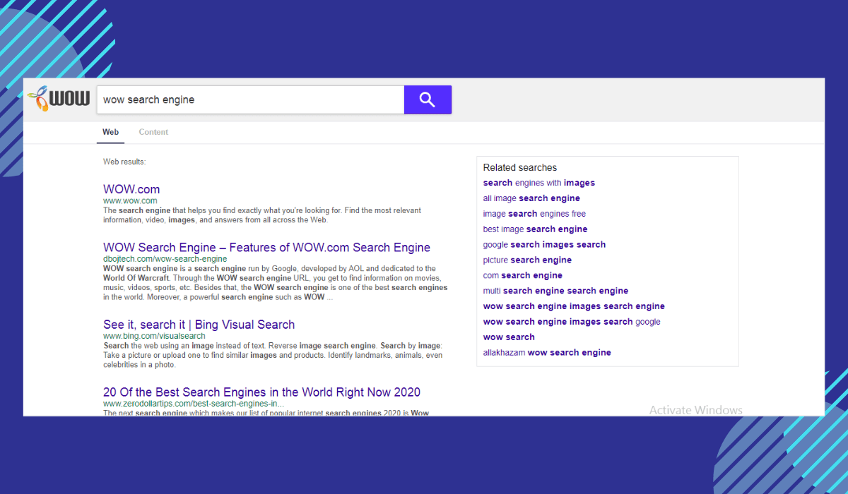 Steps To Use WOW Search Engine
