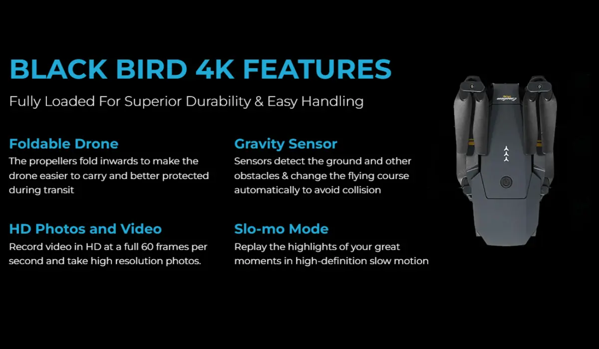 Blackbird 4K Drone Features