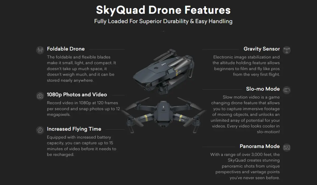 SkyQuad Drone Features
